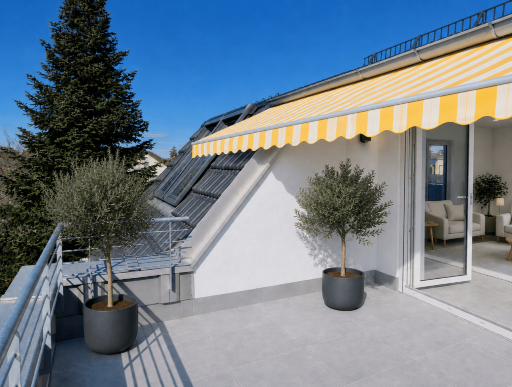 Terrasse mit Ausstattungsbeispielen AI